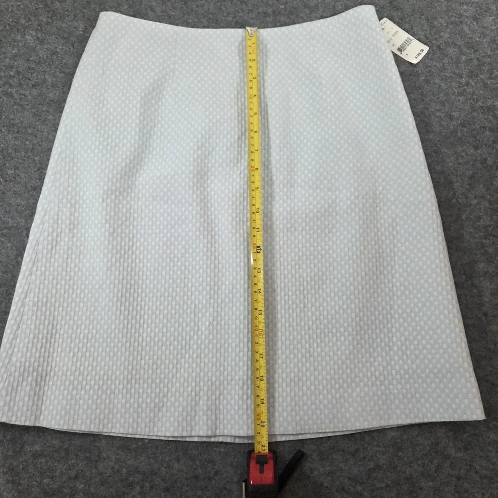 Brooks Brothers Pale Blue‎ Waffle Cotton Skirt Size 6 $148